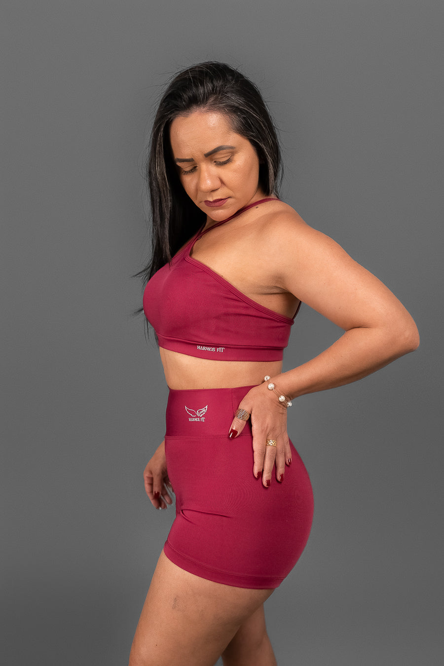 Conjunto Short - Vinho
